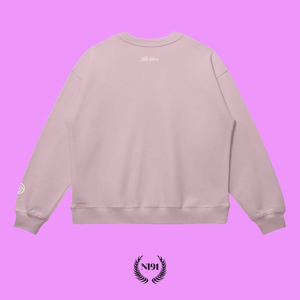 Jujutsu Kaisen gojo sweatshirt - Pure Pink (back)