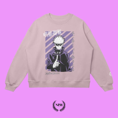 Jujutsu Kaisen sweatshirt - Pure Pink (front)