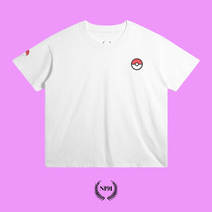 Pikachu Oversized Tee - Arctic White (front)