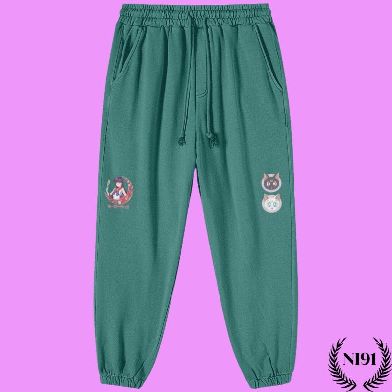Sailor Mars Sweatpants - Pastel Green
