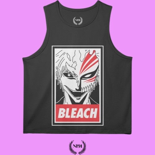 Bleach Tank Top - Deep Black (front)