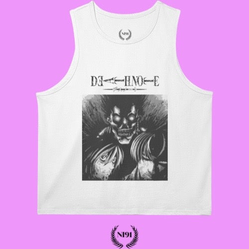 Death Note Tank Top (front) - Arctic White