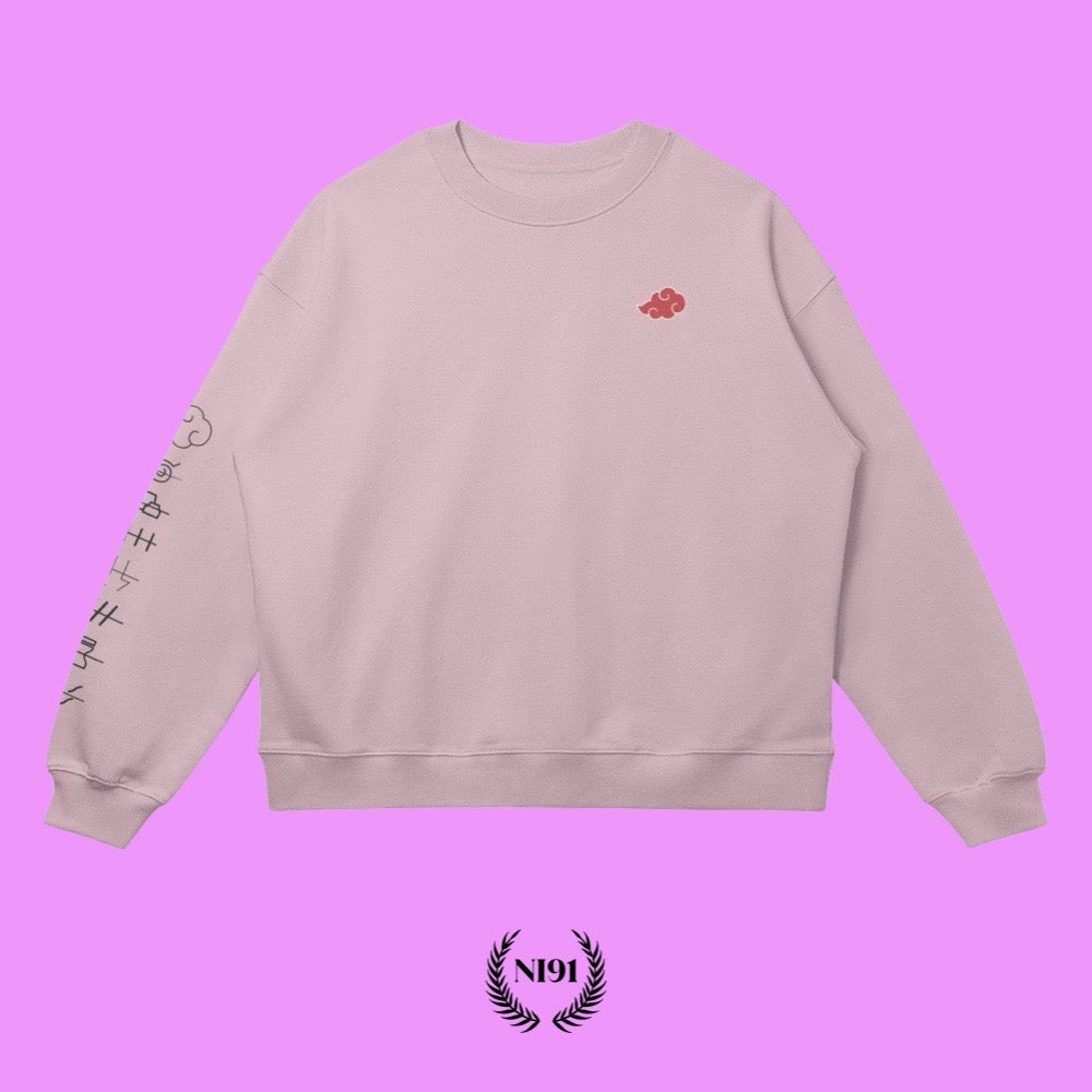 Akatsuki Oversized Sweatshirt - Pure Pink (White)